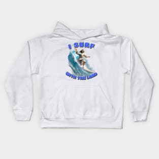 Jesus Surfing Kids Hoodie